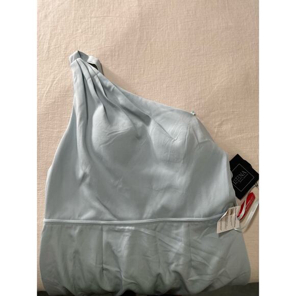 NWT ONE SHOULDER JERSEY MERMAID GOWN SZ 12 - Picture 8 of 8